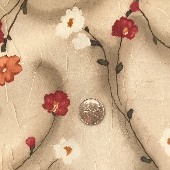 NWOT MAJORCA GEORGETTE POPPY PATTERN DRESS SIZE S - Picture 4 of 9